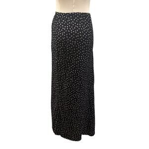 Jones Studio Vintage Maxi Skirt Black Floral Small Cottagecore Office Y2K Fall